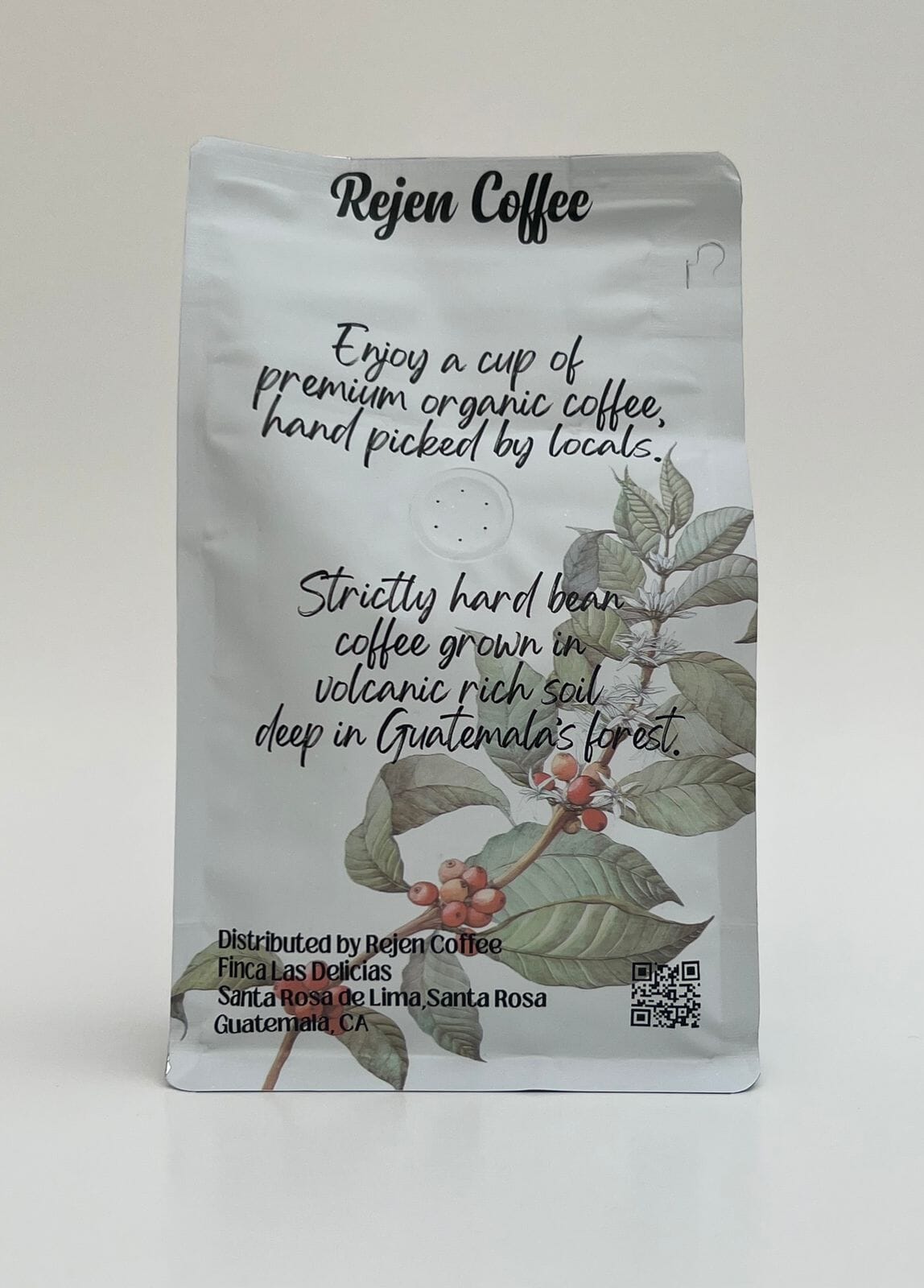 Guatemalan Premium Organic Coffee Ground Beans, Rejen Brand, 12 oz. Bag Everglades Farm