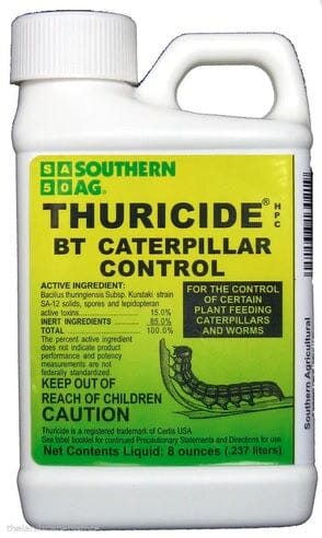 Thuricide® BT Caterpillar Control, 8 oz. Bottle Everglades Farm