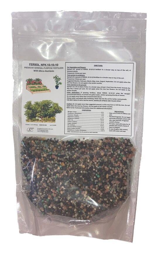 Premium Coconut & Palm Granular Fertilizer 8-3-16+Cl Fersol Brand Everglades Farm