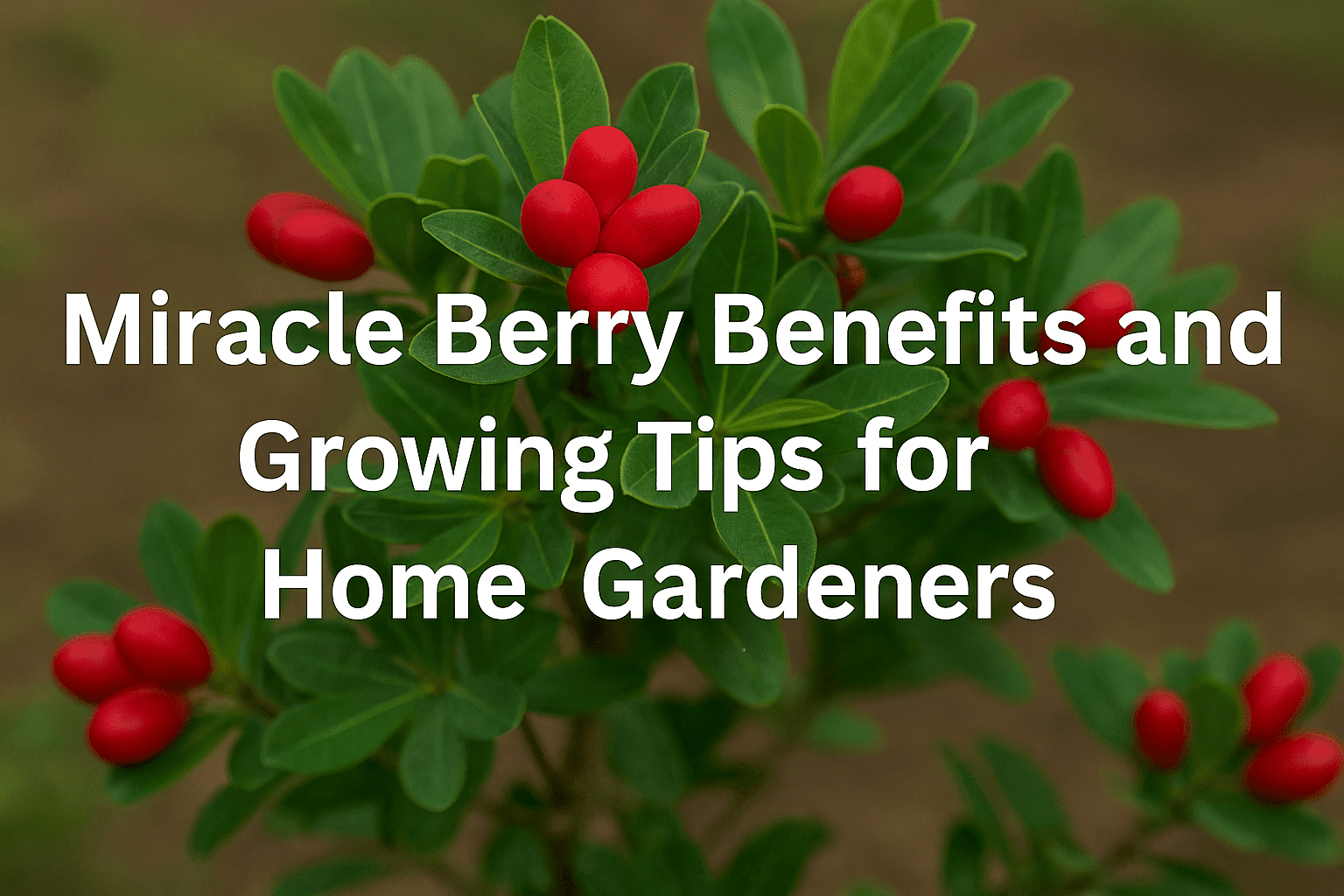 Miracle Berry Benefits and Growing Tips for Home Gardeners