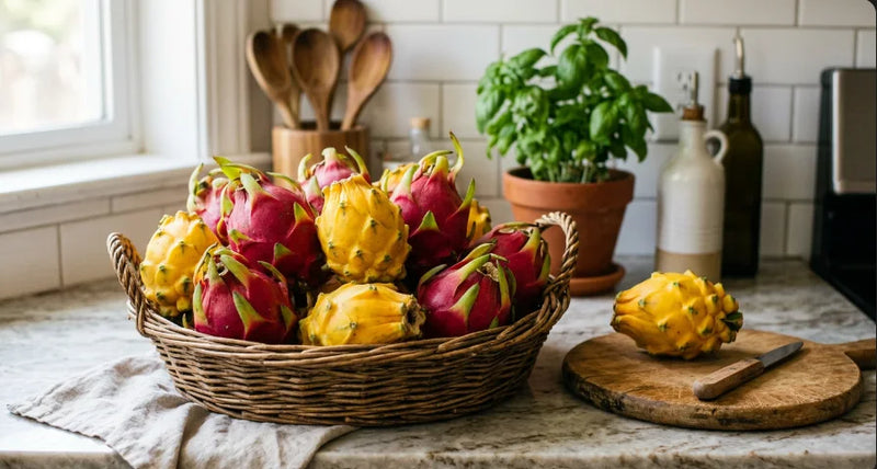 Dragon Fruit Varieties: Red vs. Yellow Pitaya
