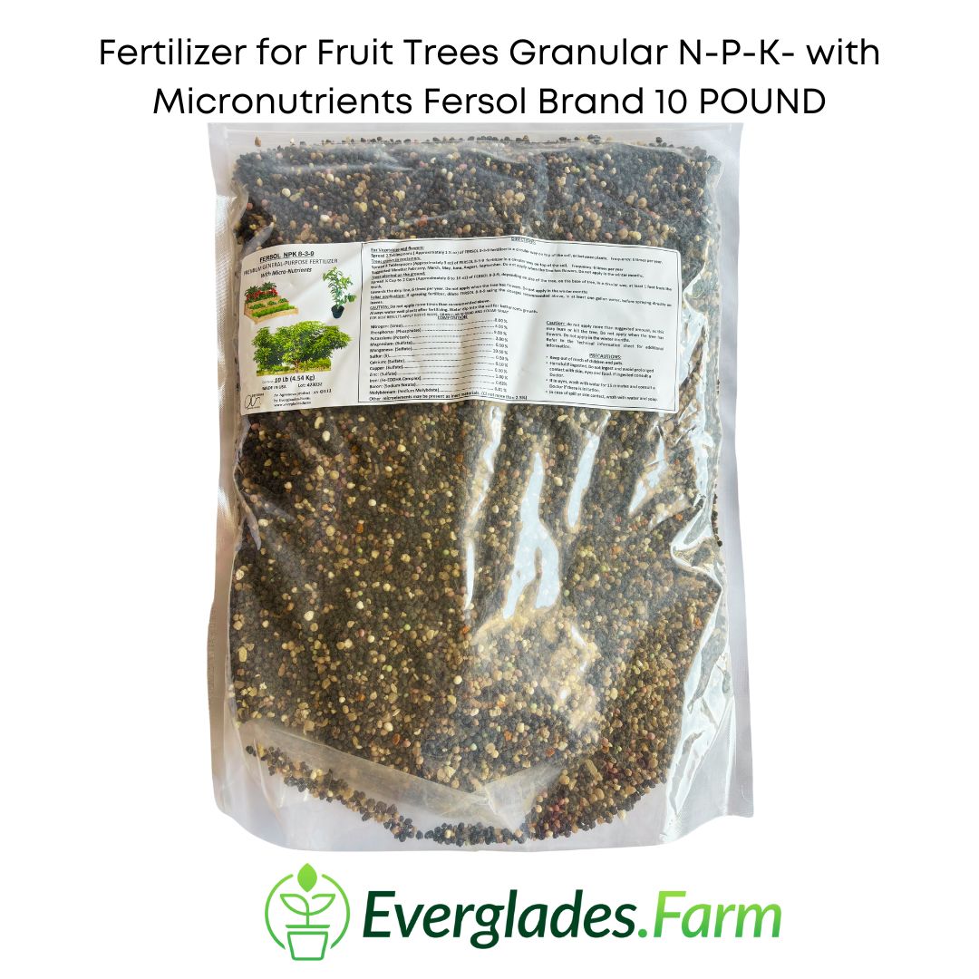 Fertilizer for Fruit Trees Granular 8-3-9- with Micronutrients Fersol Brand