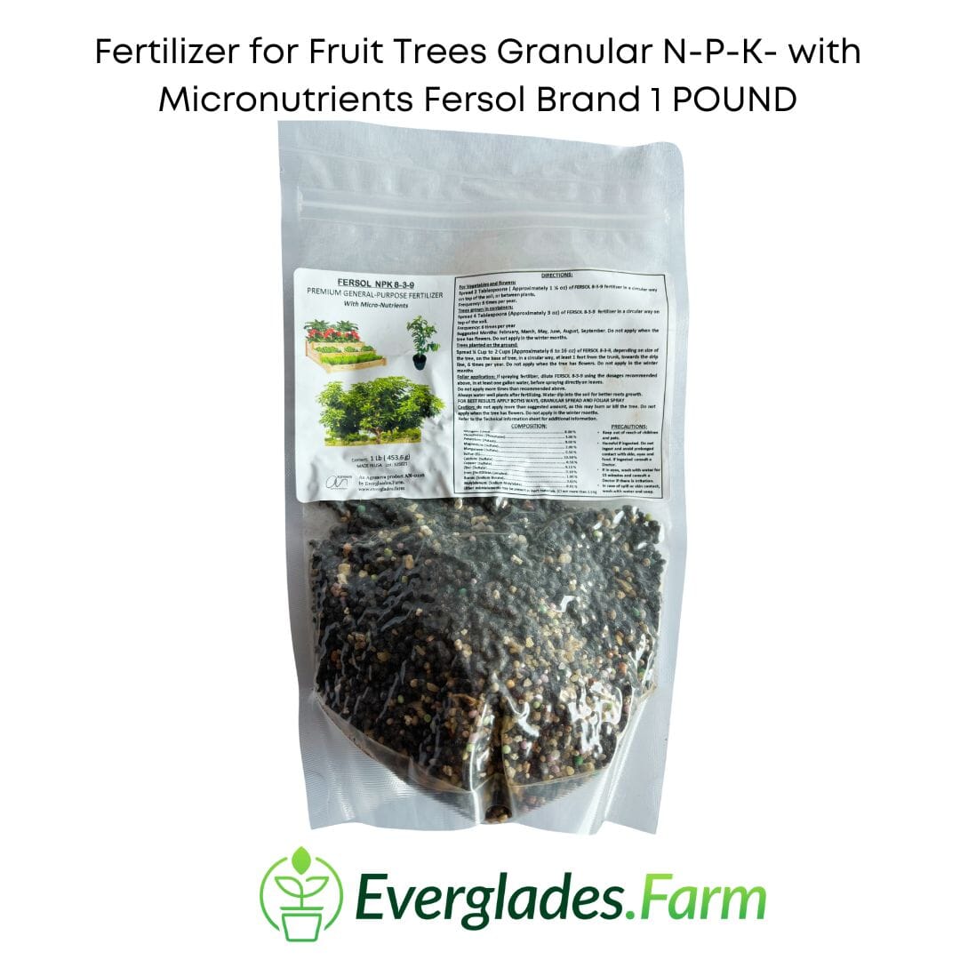 Fertilizer for Fruit Trees Granular 8-3-9- with Micronutrients Fersol Brand 116-Emilio Malaguti 1 POUND