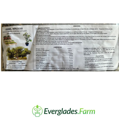 fertilizer for fruiting plants Fersol 8-3-9 Fertilizer for Fruit Trees – Everglades Farm