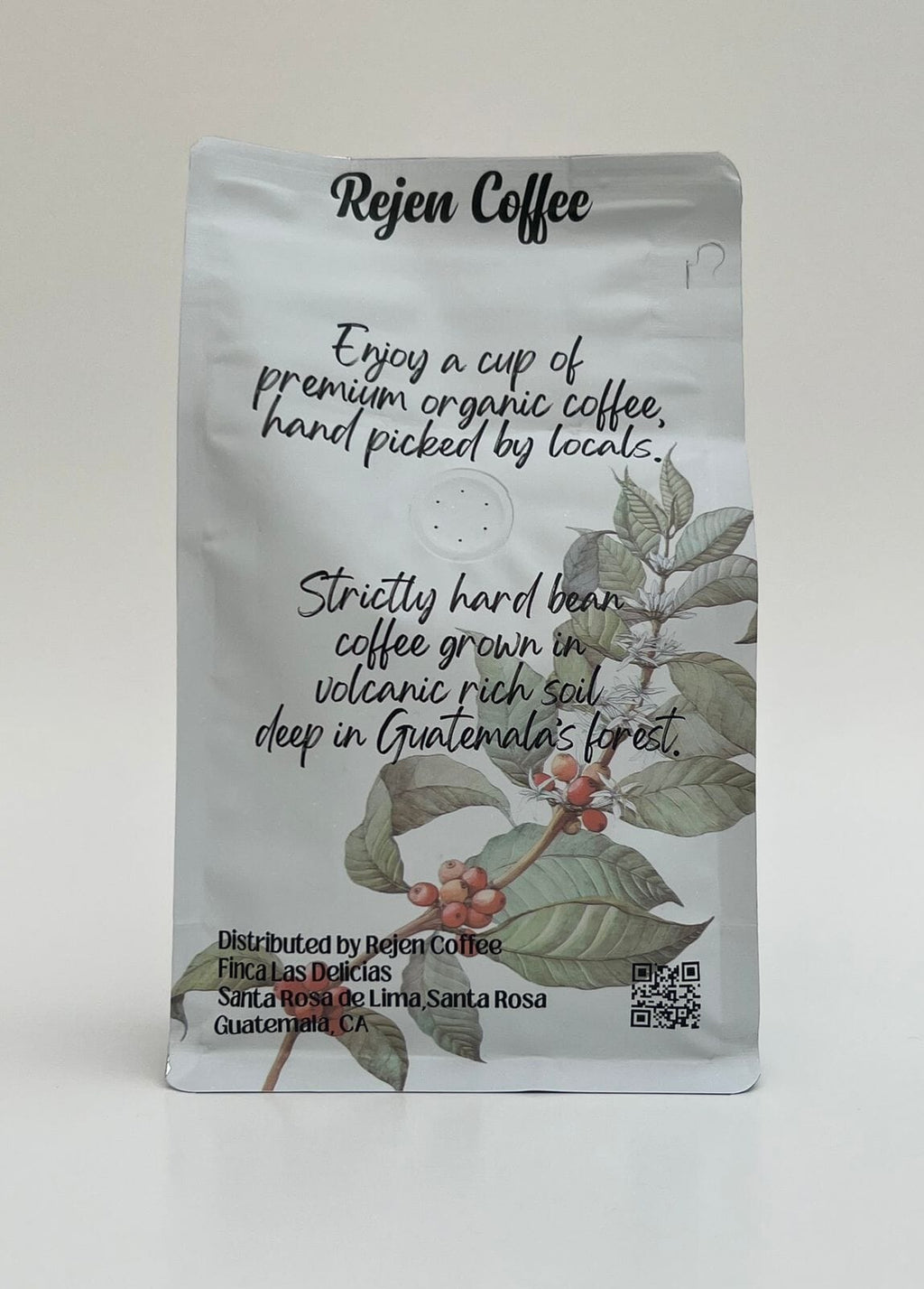 Guatemalan Premium Organic Coffee Ground Beans, Rejen Brand, 12 oz. Bag Everglades Farm 
