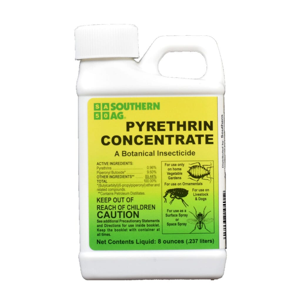 Pyrethrin Concentrate, Multi-Purpose Insecticide for Garden, Pets & Home, 8oz. Bottle Everglades Farm 