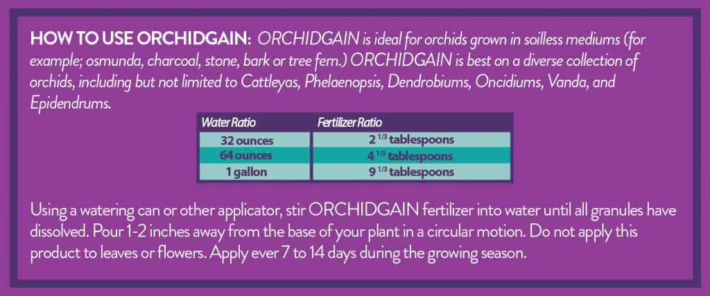 ORCHIDGAIN® 13-2-13 with Chelated Minors, Fertilizer, 2 Pound Bag